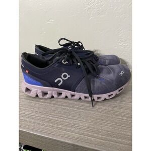 On Running Cloud X 3 Womens Athletic Running Shoes Size‎ 8 Midnight Heron